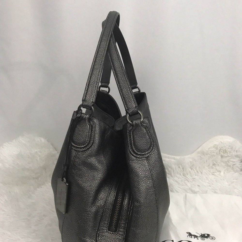 Coach Metallic pebble Leather Shoulder Bag  ] - Picture 5 of 8